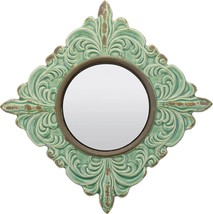 Home Decor Wall Mirror For Living Room Vintage Hanging Mounted Accent Ceramic - £23.23 GBP