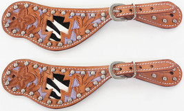 Horse Western Riding Cowboy Boots Leather Spur Straps Tack  7481 - $26.72