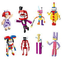 8pcs Cute Figure from Digital Circus Collection MOC Building Brick Toy Kids Gift - £22.41 GBP