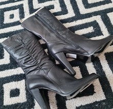 Barratts Black Knee Boots For Women Size 6uk Express Shipping - $27.00