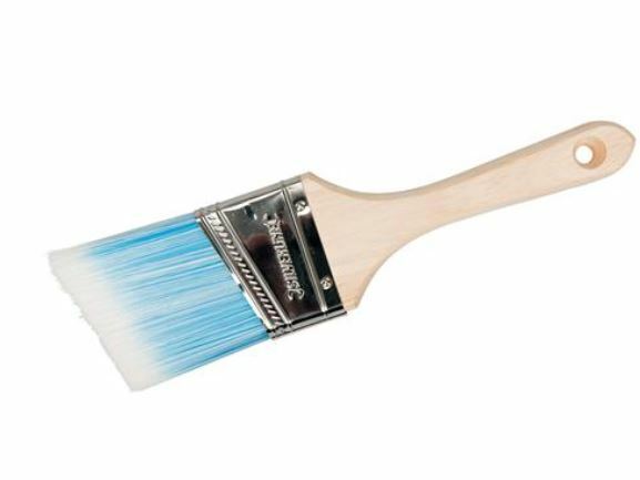 2 x 65mm Angled Paint Brush Cutting In / Edging Painting & Decorating S117 Item image 3