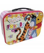 Walt Disney Winnie the Pooh Best Friends Large Carry All Tin Tote Lunchb... - £13.63 GBP