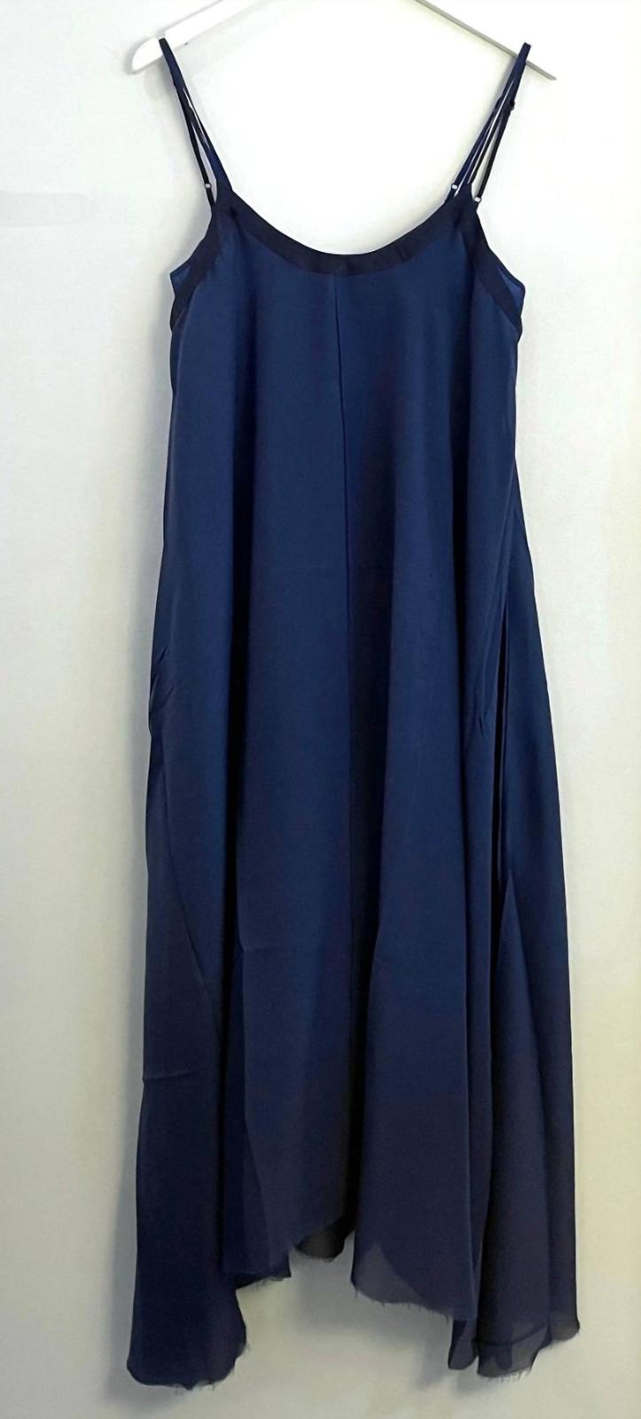 Brazeau Tricot Women&#39;s Snow White Dress Navy - $305.00