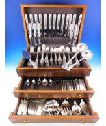 Tetard Freres Perles Sterling Silver Flatware Set Service French 343 pcs Dinner - €60.756,00 EUR