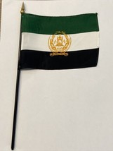 New Afghanistan Flag ‘92 -2002 Mini Desk Flag Black Wood Stick Gold Top ... - $8.00
