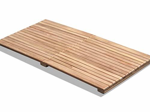 Indoor/Outdoor Teak Shower Mat.40 x 20 X 1.75 in./ 14 lbs.Perfect for Decks, Sau - $195.00