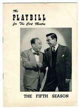 Playbill Fifth Season 1953 Menasha Skulnik Perry Como Richard Whorf - $11.88