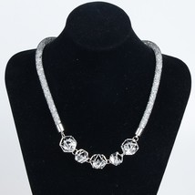 LFPU High Quality 3 Styles Crystal Pendant Necklace Mesh Choker Statement Bib Ne - £12.86 GBP