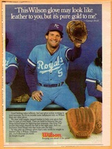 Kansas City Royals George Brett 1984 The Sporting News Wilson Glove Ad  - £9.46 GBP