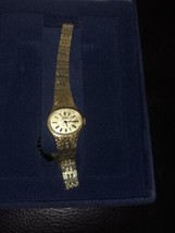 Ladies Vintage Elgin Quartz Yellow Analog quartz Watch NMD02 OD4401 Stainless - £142.01 GBP