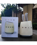 Italian SMEG Knife Set 7-piece Vintage Kitchen Household Stainless Steel... - $3,683.85 MXN