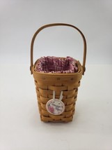 1998 Longaberger Horizon of Hope Berry Gathering Basket w Traditional PINK Liner - £11.82 GBP
