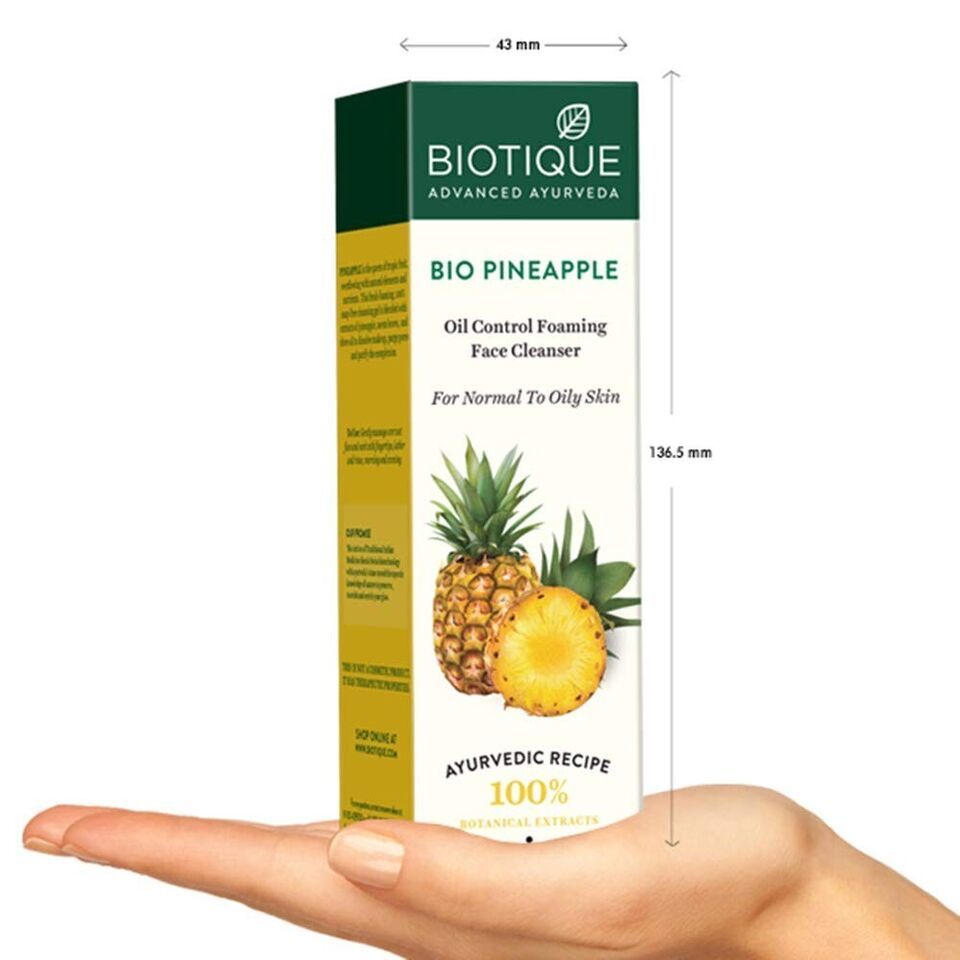 Biotique Bio Pineapple Oil Control Foaming Face Cleanser Normal to Oily