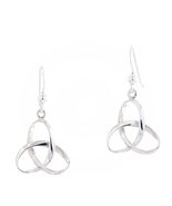 Jewelry Trends Celtic Trinity Knot Sterling Silver Dangle Earrings - $32.99