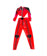 LOL OMG SPICY BABE CLOTHES Outfit Zip Jacket faux Lace Up Pants Hot Pink - £7.44 GBP