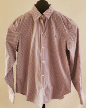 Lauren Ralph Lauren Purple White &amp; Black Striped Button Down Shirt Size ... - $24.74