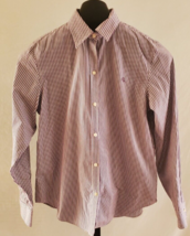 Lauren Ralph Lauren Purple White &amp; Black Striped Button Down Shirt Size ... - £19.60 GBP