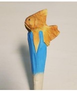 Goldfish Wooden Pen Hand Carved Wood Ballpoint Hand Made Handcrafted V94 - £6.21 GBP