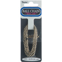 Ball Chain 1.8mmX24&quot; 2/Pkg  BronzePlated - $20.03