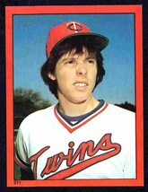 Minnesota Twins Roger Erickson 1982 Topps Sticker # 211 nr mt - £0.37 GBP