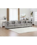Gray Cloud Sofa 4-Seat Modern Chenille Sectional Couch - $753.99