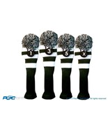 Tour 1 3 5 X Driver Fairway Wood Green &amp; White Golf Headcover Knit Pom P... - €35,60 EUR