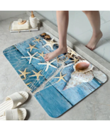 Costal Beach Theme Decor - Non-Slip Bath Mat 20&quot; x 30&quot; - Seashells,  Sta... - $24.74