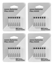 New 4-PACK Best Buy Essentials 48-COUNT Aaaa Alkaline 1.5 V Batteries - £18.74 GBP