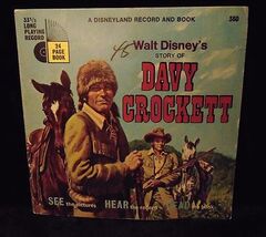 Story of Davy Crockett Walt Disney Record and Book #360 - $11.88