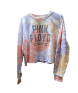 Pink Floyd Cropped Tie-Dye Sweater – Women’s Large, Pastel Peach &amp; Purple - $344.08 MXN
