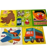 Playskool Wooden Puzzles Vintage Plane Truck Dog Cow &amp; Ernie Lot Of 5 - €32,04 EUR