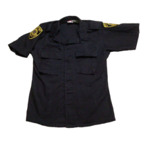 Vtg Taft California Department of Corrections Patch Uniform Work Shirt HALLOWEEN - £38.00 GBP