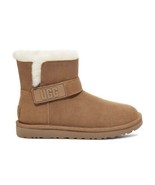 UGG 1016422 Women&#39;s Mini Bailey Button II Size 7 Winter Boot - Chestnut - £63.44 GBP