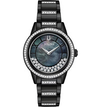Bulova Women&#39;s TurnStyle Black Dial Watch - 98L252 - £200.83 GBP