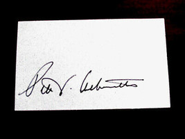 PETER UEBERROTH 6TH MLB COMMISSIONER OLYMPIC COMM SIGNED AUTO VTG INDEX ... - $29.69