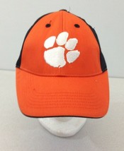 Clemson University Tigers Men&#39;s Orange Black Hook &amp; Loop Headgear Baseball Hat - $11.84