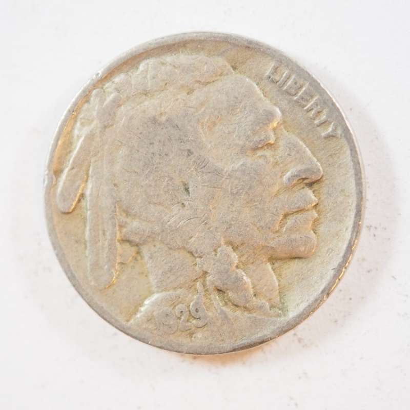 1929 P Buffalo Nickel Good (GD) - SKU 376USN - $2.95
