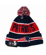 New England Patriots New Era Knit Pom Hat Beanie 100% AUTHENTIC Lined In... - $522.77 MXN