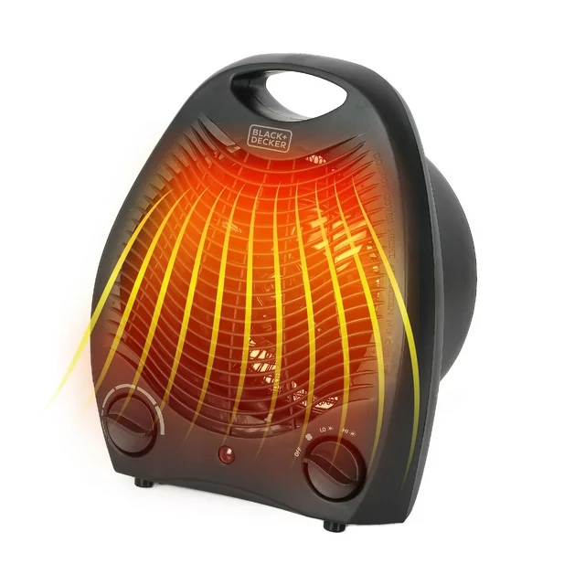 BLACK+DECKER 1500W 2 Speed Personal Desktop Space Ceramic Heater, Black - £42.78 GBP