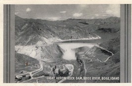 Great Arrow Rock Dam Posted Vintage Postcard 1947 George Washington 1 Cent Stamp - £38.75 GBP