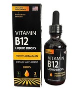 Vitamin B12 Liquid Drops - Vegan B12 5000 mcg Methylcobalamin Fast-Actin... - $259.39 MXN
