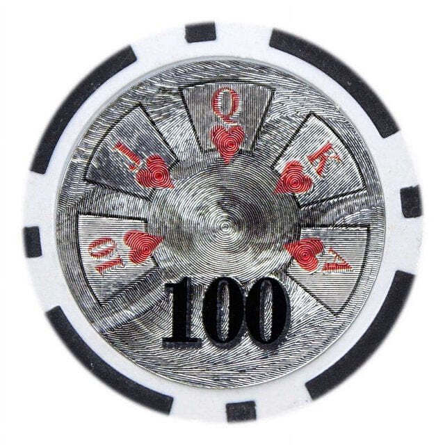 Ben Franklin Holo Inlay 14-gram Poker Chips (25-pack) - Clay Composite - $20.99