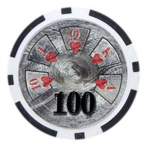 Ben Franklin Holo Inlay 14-gram Poker Chips (25-pack) - Clay Composite - $20.99