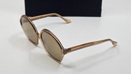 Vintage Oversized Womens Sunglasses Made In Italy Tan Beige - $39.59