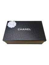 Chanel Medium Shoe Box Gift Set Tissue Paper Card 11.75”x7”x4” Camellia Flower - £24.28 GBP