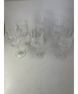 Longchamp Durand Cristal D&#39;Arques Crystal 6 1/2 &quot; Water/Wine Goblets Set 6 - $586.55 MXN