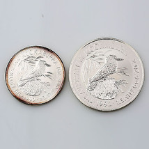 1990 .999 Argento 29.6ml Australlian Kookaburra 1992 59ml Moneta - £185.34 GBP