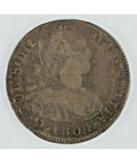 1804-PTS Pj 4 Reales Moneda de Plata Rey Charles III Fernando Bolivia Mint - $173.36