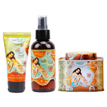 Barefoot Venus Wild Ginger &amp; Sweet Orange Bath Soak, Hand Cream &amp; Argan Body Oil - £32.06 GBP