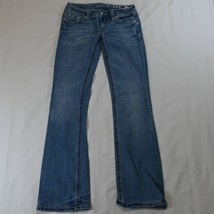 Miss Me 27 Irene Boot Cut Light Bold Stitch Flap Pocket Denim Jeans - £16.91 GBP